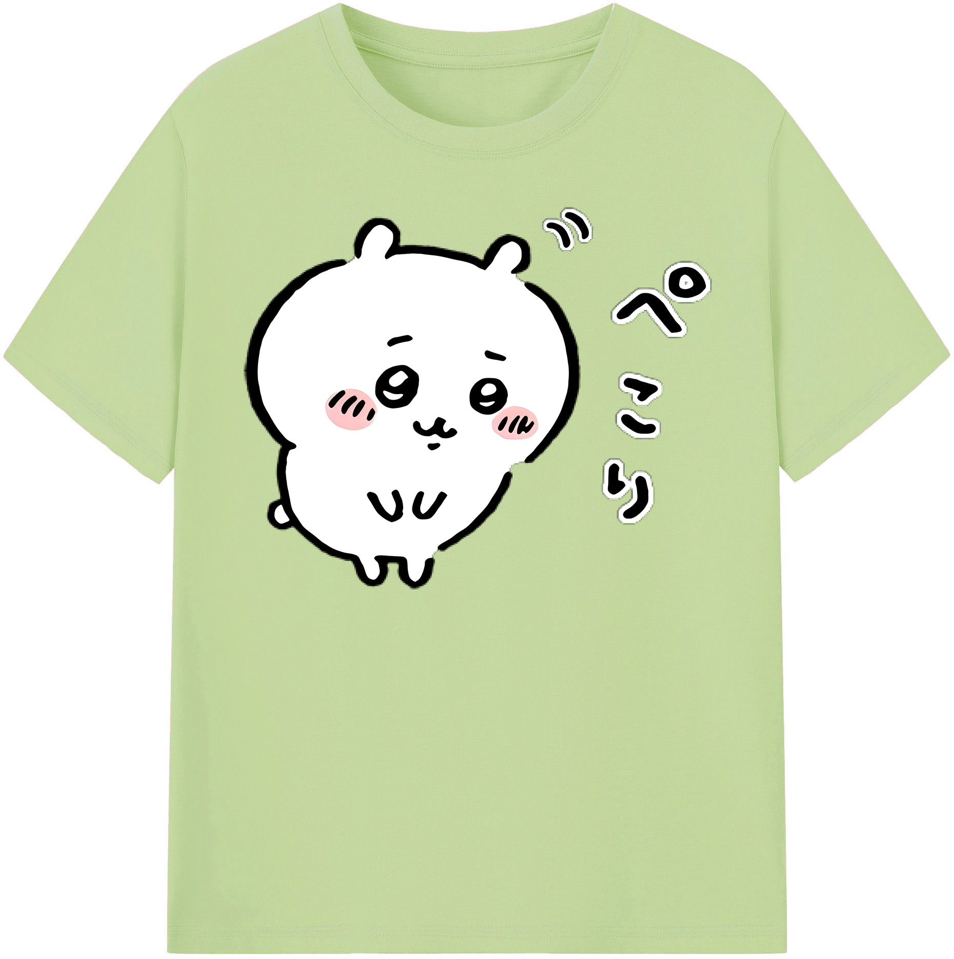 （画像用） ちいかわ ちいかわ Chii-kawa chiikawa 綿100％半袖Tシャツ（フロントプリント）